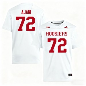 #72 Adedamola Ajani Indiana Hoosiers White Men's Jerseys Game College Football 522905-333
