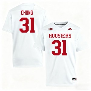 #31 Anthony Chung The Hoosier State White Men's Jerseys NCAA College Football 643299-769