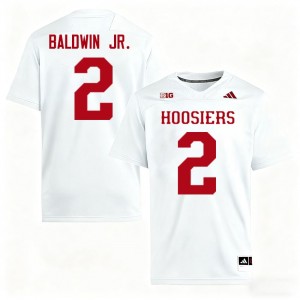 #2 Byron Baldwin Jr. IU White Men's Jerseys Embroidery College Football 872443-672