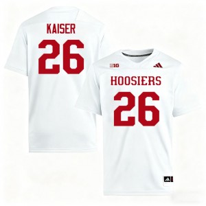 #26 Cade Kaiser Indiana White Men Jersey 2025 College Football 895601-436