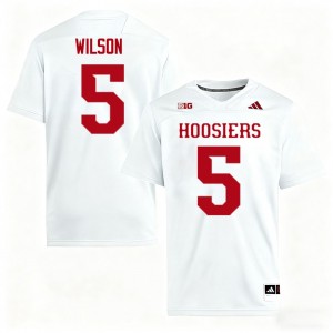 #5 Grant Wilson The Hoosier State White Men Jerseys Limited College Football 774987-870