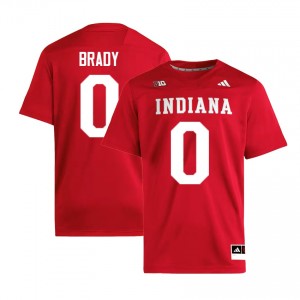 #0 Jonathan Brady Indiana Hoosiers Crimson Mens Jersey Game College Football 545975-348
