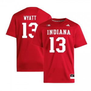 #13 Kellan Wyatt Indiana University Crimson Mens Jerseys Stitched College Football 329682-383