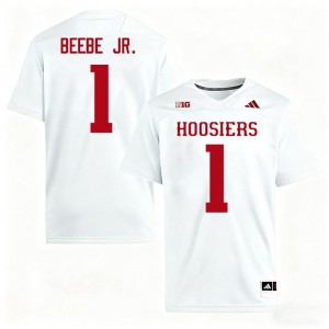 #1 Lee Beebe Jr. Indiana University White Men's Jersey Limited College Football 832805-843
