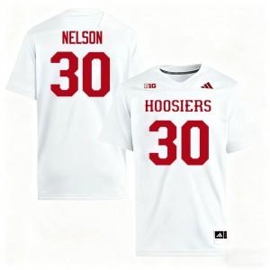 #30 PJ Nelson Indiana University White Men Jersey NCAA College Football 240014-798