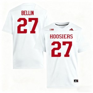 #27 Reece Bellin Indiana University White Men's Jerseys Embroidery College Football 491614-500