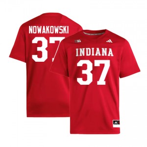 #37 Riley Nowakowski The Hoosier State Crimson Men Jersey Replica College Football 528466-674