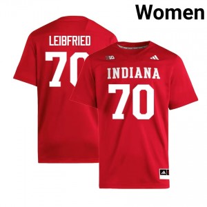 #70 Austin Leibfried University of Indiana Crimson Womens Jerseys 2025-26 College Football 868254-388