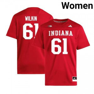 #61 Baylor Wilkin Indiana Crimson Womens Jersey High School College Football 359847-221