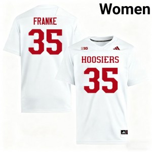 #35 Brendan Franke The Hoosier State White Womens Jersey 2025 College Football 145217-968