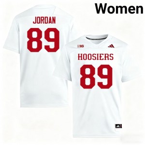 #89 Camden Jordan University of Indiana White Women Jerseys Official College Football 212173-941