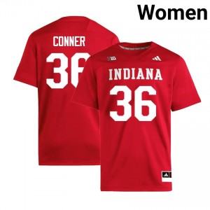 #36 Clay Conner University of Indiana Crimson Women's Jerseys Official College Football 172213-375