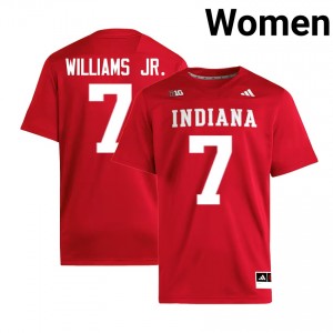 #7 E.J. Williams Jr. Indiana Crimson Women Jersey Alumni College Football 575129-289