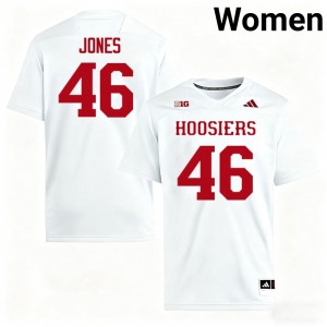 #46 Isaiah Jones The Hoosier State White Women Jerseys Official College Football 799152-206