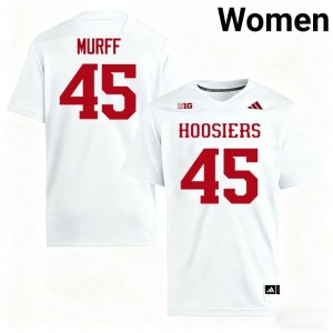 #45 Lincoln Murff Indiana Hoosiers White Women Jerseys 2025 College Football 502125-857