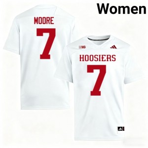 #7 Louis Moore Indiana White Women Jerseys Official College Football 280441-755