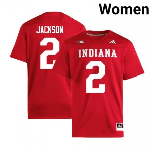 #2 Makai Jackson Indiana University Crimson Women's Jersey Alumni College Football 272780-401