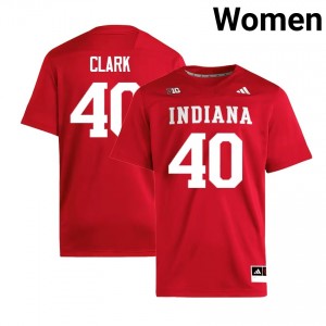 #40 Quentin Clark Indiana University Crimson Women Jerseys 2025 College Football 521185-612