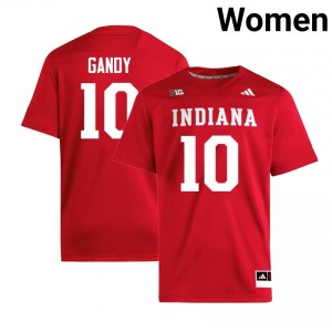 #10 Ryland Gandy Indiana Crimson Women's Jersey 2025 College Football 155210-913