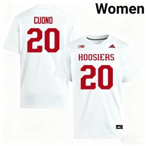#20 Sean Cuono Indiana Hoosiers White Women Jerseys Alumni College Football 118035-962