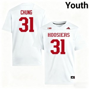 #31 Anthony Chung Indiana Hoosiers White Youth Jerseys Alumni College Football 597545-262
