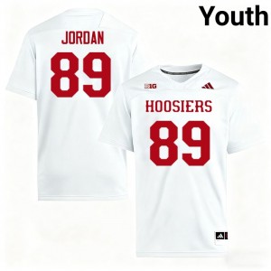 #89 Camden Jordan IU White Youth Jerseys Stitched College Football 522128-635