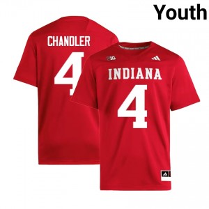 #4 Davion Chandler Indiana Crimson Youth Jersey Embroidery College Football 505131-854