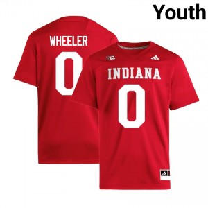 #0 Hosea Wheeler Indiana University Crimson Youth Jerseys University College Football 972215-305