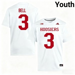#3 Jaylen Bell Indiana Hoosiers White Youth Jerseys Alumni College Football 676273-659
