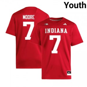 #7 Louis Moore Indiana Hoosiers Crimson Youth Jersey Limited College Football 293170-524