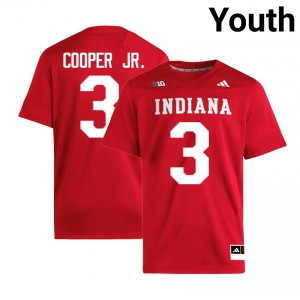#3 Omar Cooper Jr. Indiana University Crimson Youth Jerseys Stitched College Football 482349-181