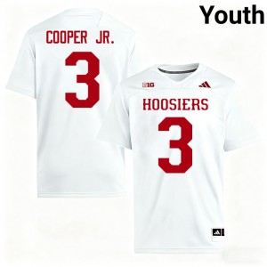 #3 Omar Cooper Jr. IU White Youth Jerseys University College Football 379586-526