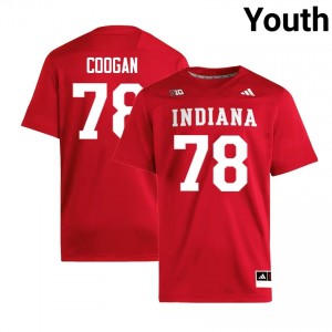 #78 Pat Coogan Indiana University Crimson Youth Jersey NCAA College Football 851544-294